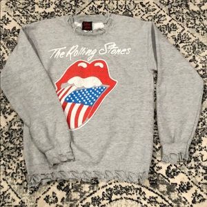 Rolling Stones distressed sweatshirt
